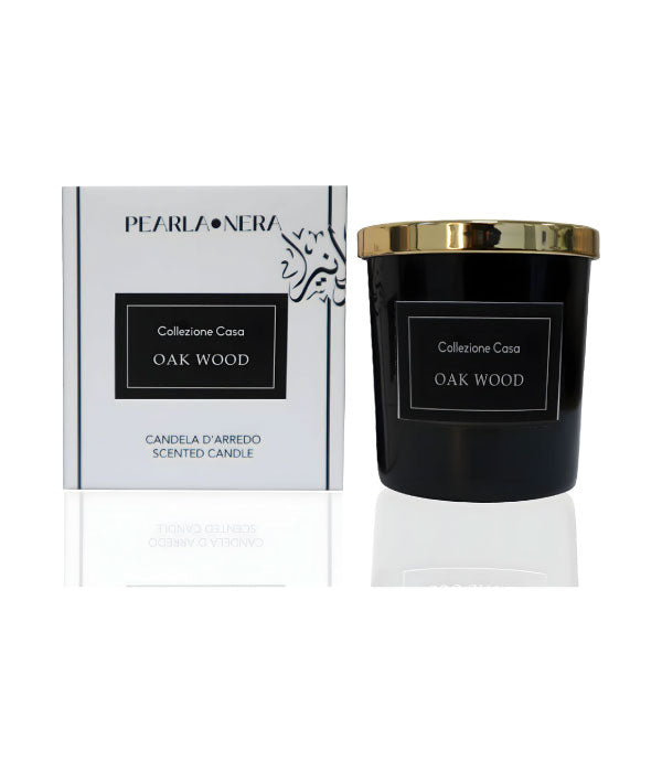 Oak Wood Candle by Pearla Nera - 7oz/ 200gm (Soy Wax )