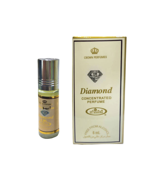 Pack of 6 - Diamond 6ml Perfume Oil by Al Rehab