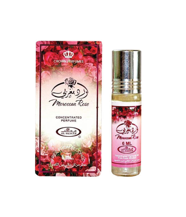 Pack of 6 - Moroccan Rose 6ml Perfume Oil by Al Rehab