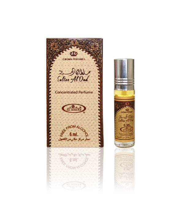 Pack of 6 - Sultan Al Oud 6ml Perfume Oil by Al Rehab