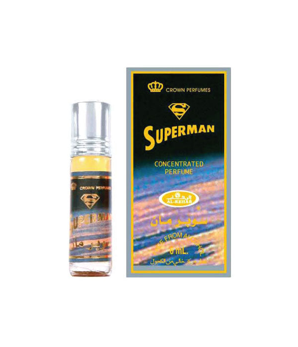 Pack of 6 - Superman 6ml Perfume Oil by Al Rehab
