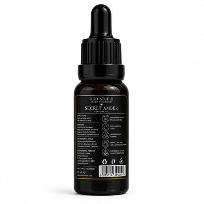 Secret Amber Perfume Oil 15ml | Luxury Arabic Fragrance by Oud Studio