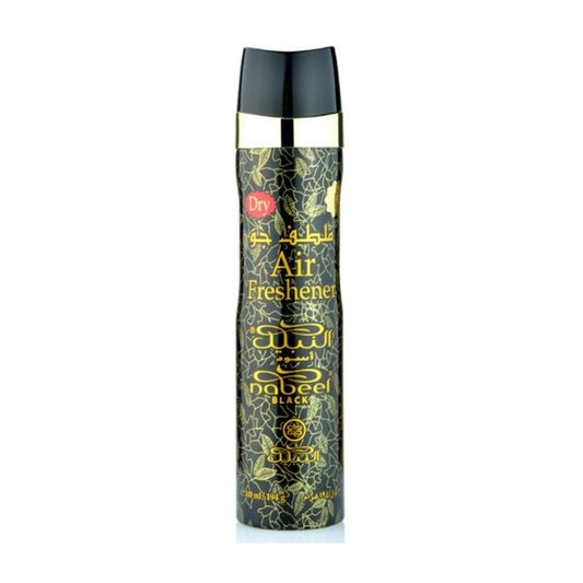 Pack of 6- Nabeel Black 300ml Air Freshener by Nabeel